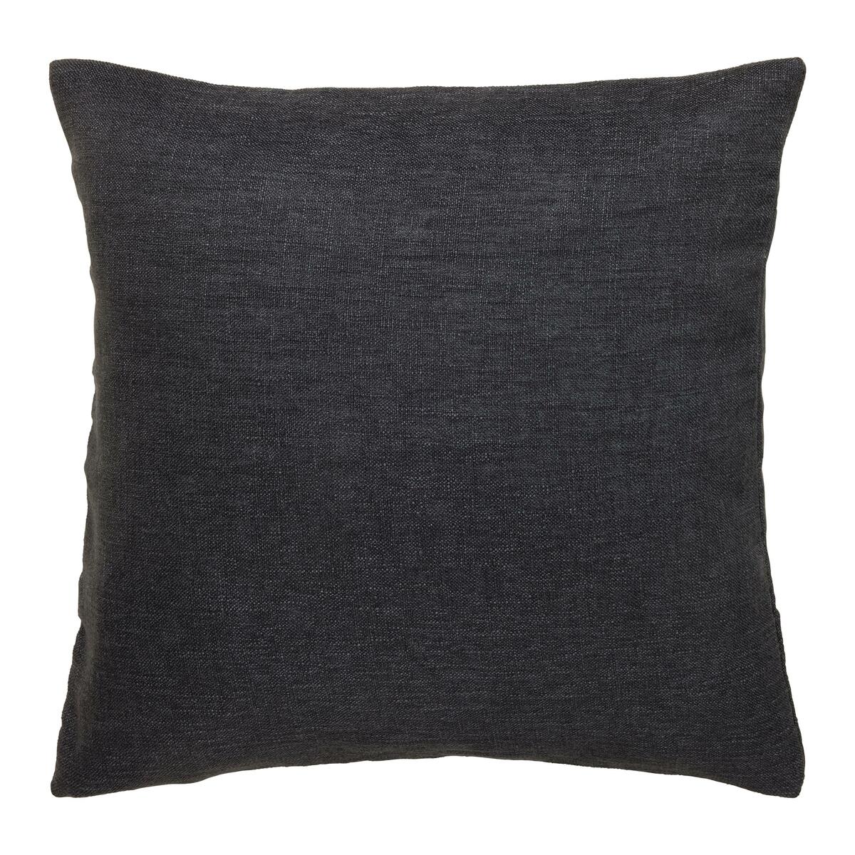 Bild 1 von Kissenhülle Leinenoptik in Schwarz ca. 50x50cm, Schwarz