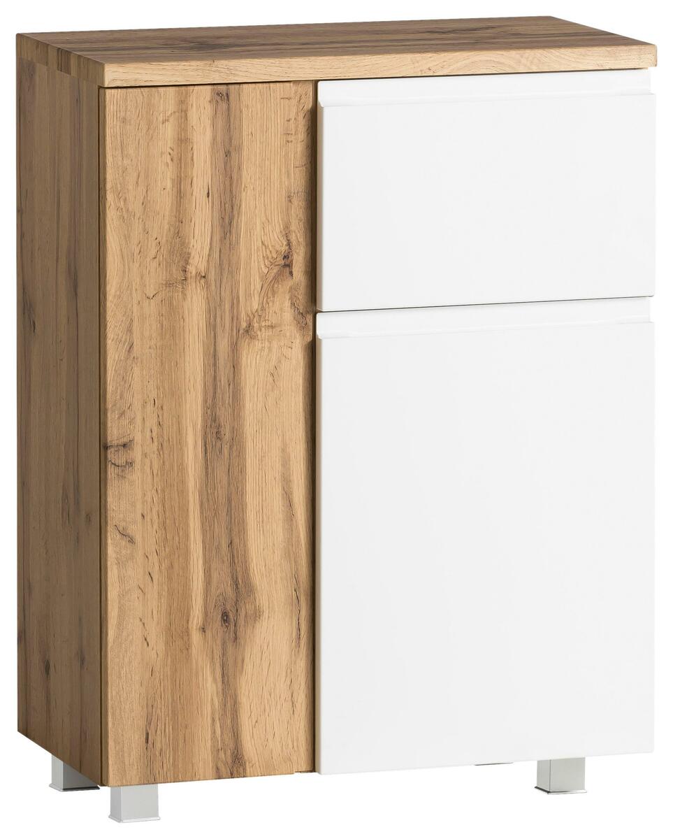 Bild 1 von Unterschrank 'Varese' VARESE, Weiß, Eiche Wotan