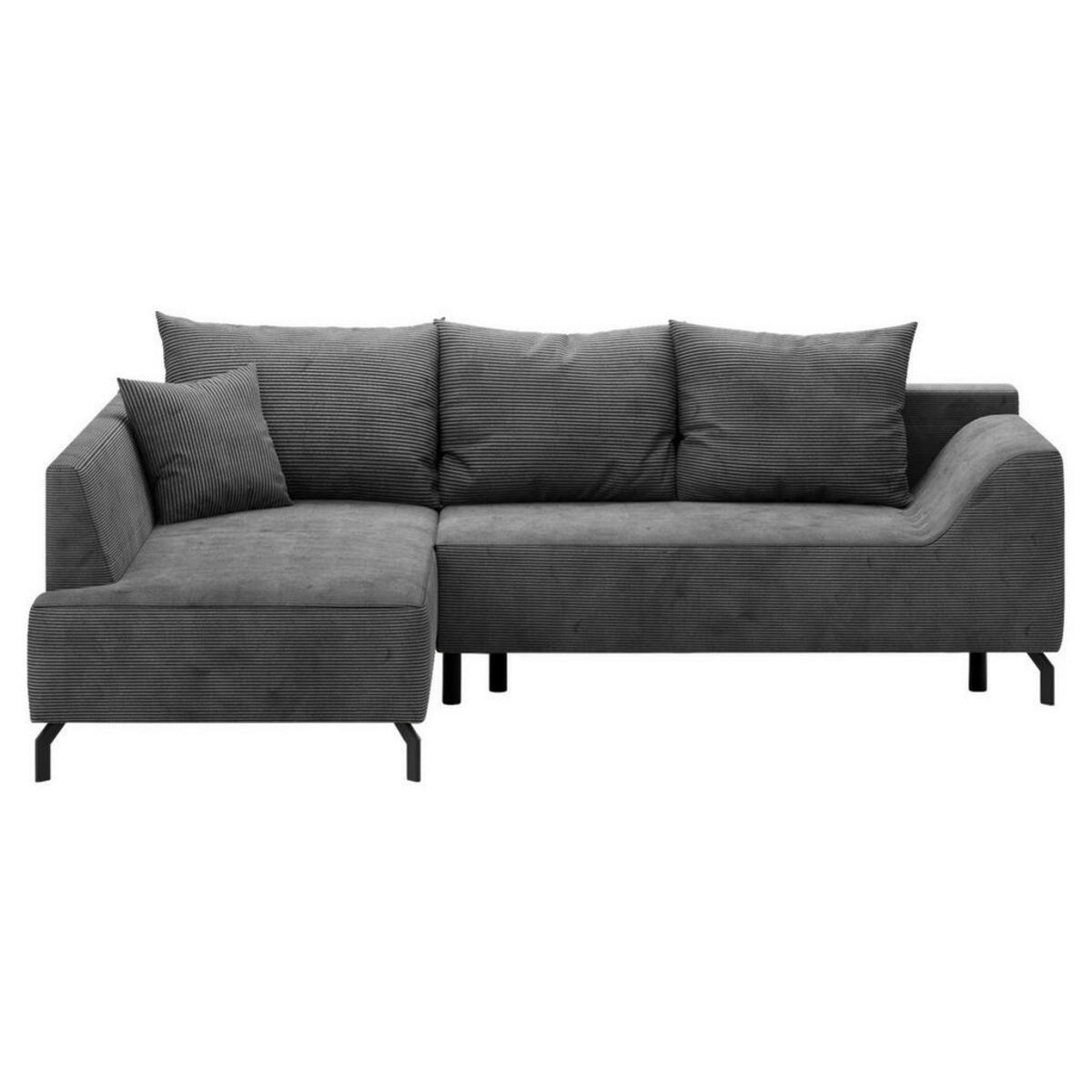 Bild 1 von Mid.you Eckschlafsofa, Silber, Textil, 3-Sitzer, Füllung: Faserbällchen, Schaumstoffflocken,Faserbällchen, Schaumstoffflocken,Faserbällchen, Schaumstoffflocken, 273x167 cm, Oeko-Tex® Standard 10
