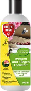 PROTECT HOME Natria Wespen und Fliegen Lockstoff ideal zur giftfreien Wespenabwehr, nützlingsschonend ohne Insektizide, für draußen (Garten, Terrasse, Balkon), 500ml