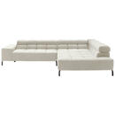 Bild 1 von Hom`in Ecksofa, Creme, Textil, 4-Sitzer, Ottomane rechts, L-Form, 321x216 cm, Typenauswahl, Fußauswahl, Lederauswahl, Stoffauswahl, seitenverkehrt erhältlich, Hocker Rücken echt, Wohnzimmer, Sofas