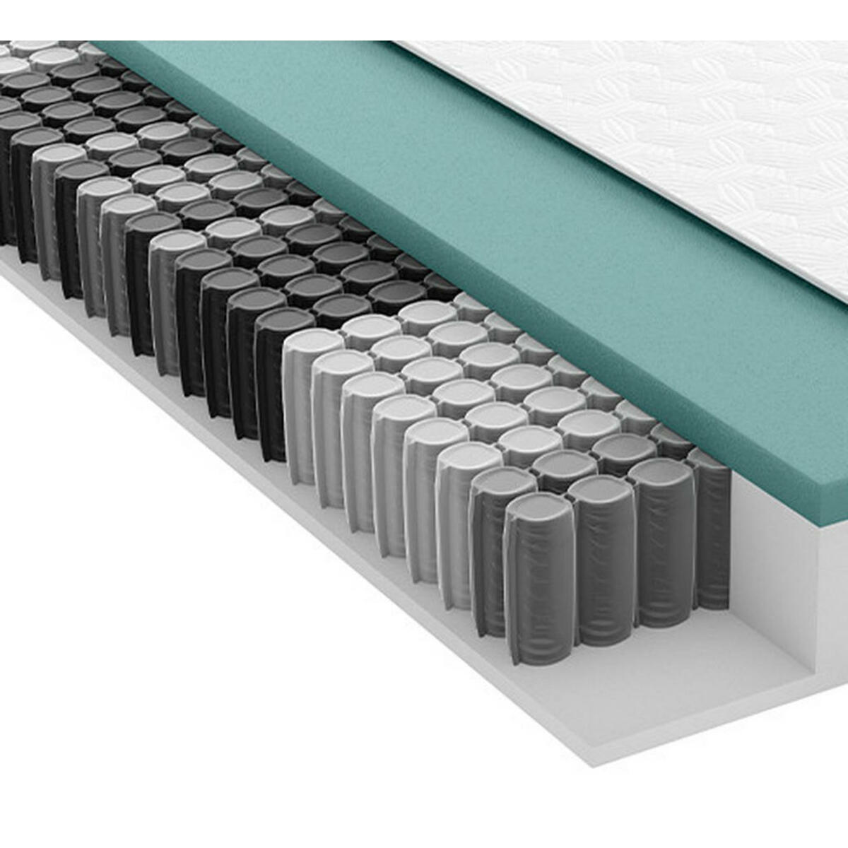 Bild 1 von Schlaraffia Gel-Taschenfederkernmatratze Primus Next 270 Tfk, Grau, Weiß, Textil, H3, 180x200 cm, Oeko-Tex® Standard 100, Härtegradauswahl, Bezug abnehmbar/waschbar, atmungsaktiv, schadstoffgeprü