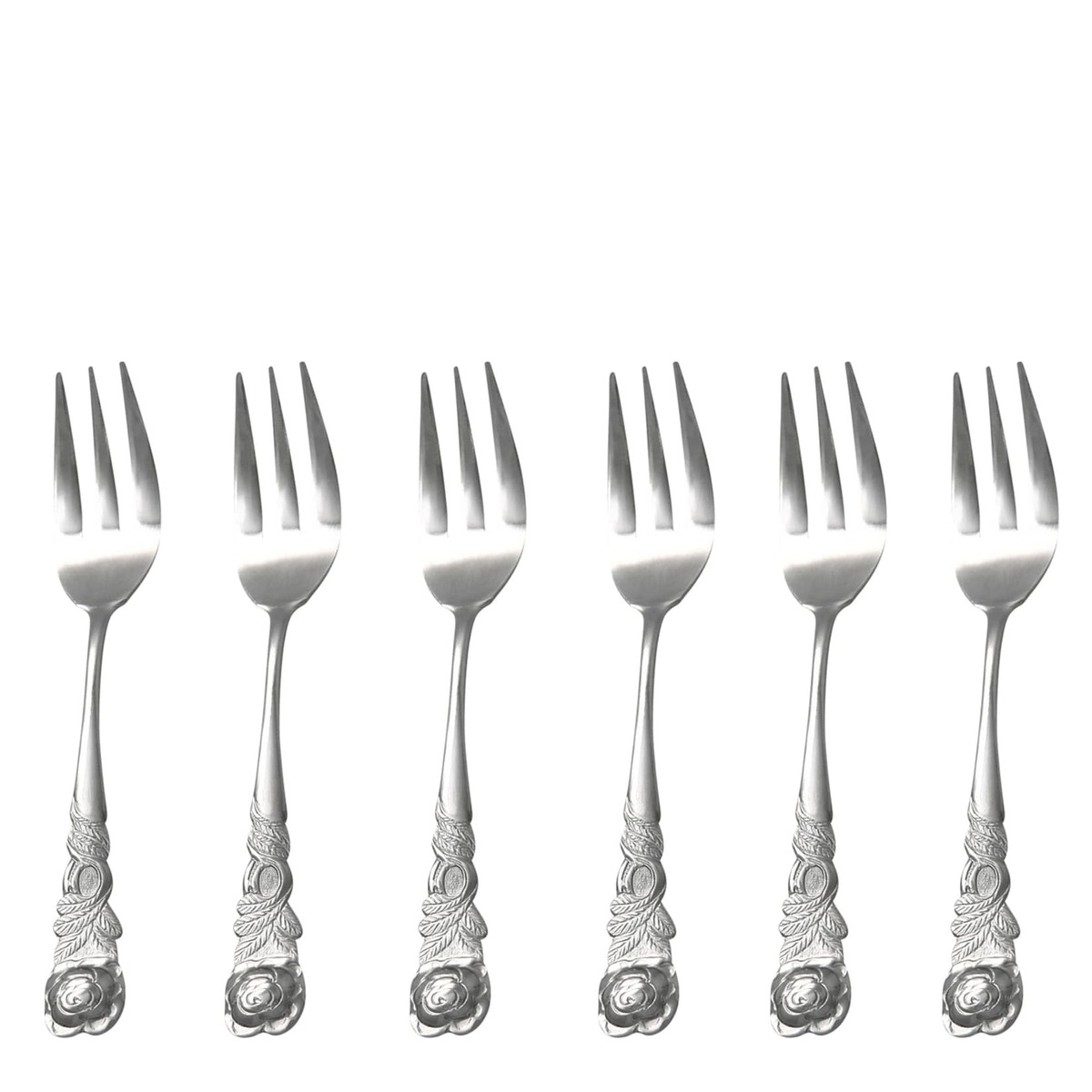 Bild 1 von GRÄWE Kuchengabeln ROSENDEKOR