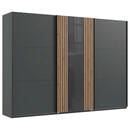 Bild 1 von Mid.you Schwebetürenschrank, Graphit, Grau, Eiche Artisan, Holzwerkstoff, 3 Fächer, 300x216x65 cm, BQ - Bündnis für Qualität, Made in Germany, DIN EN ISO 9001, in verschiedenen Größen erhältl