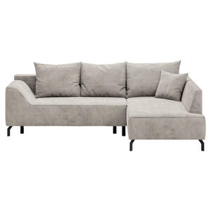 Mid.you Eckschlafsofa, Creme, Textil, 3-Sitzer, Füllung: Faserbällchen, Schaumstoffflocken,Faserbällchen, Schaumstoffflocken,Faserbällchen, Schaumstoffflocken, 273x167 cm, Oeko-Tex® Standard 100
