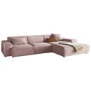 Bild 1 von Pure Home Lifestyle Ecksofa 9125, Rosa, Textil, 4-Sitzer, Ottomane rechts, L-Form, 299x189 cm, Blauer Engel, Goldenes M, Made in EU, Oeko-Tex® Standard 100, DGM-Emissionslabel, seitenverkehrt erhäl