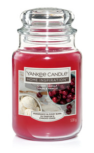 Yankee Candle Duftkerze Großes Glas Cherry Vanilla 538 g, rot