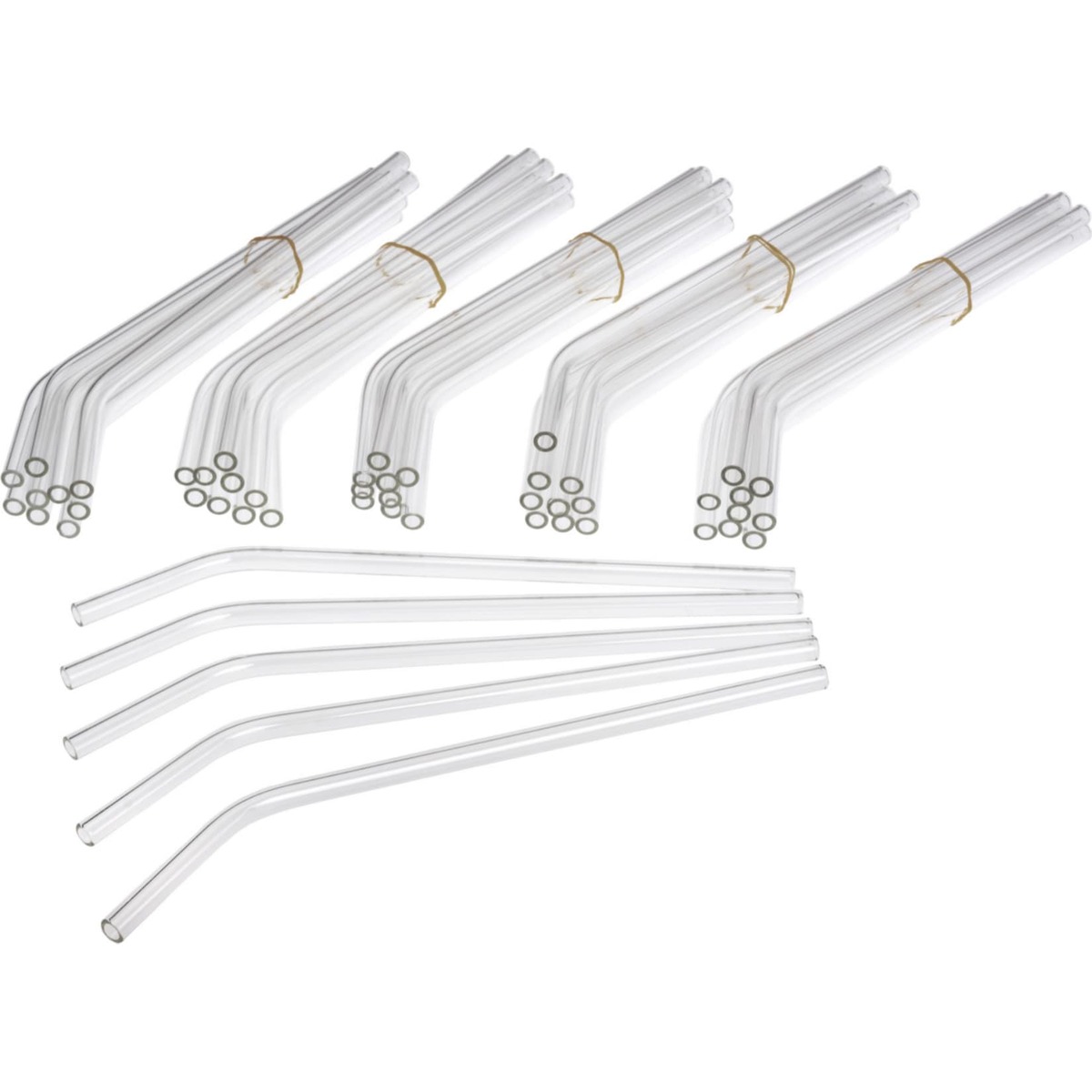 Bild 1 von GRÄWE Trinkhalme 50 Stück, Hartglas