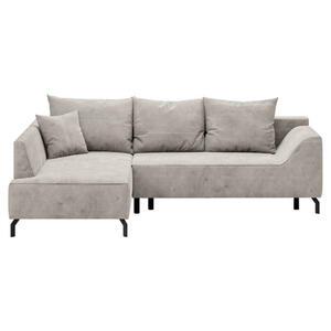 Mid.you Eckschlafsofa, Creme, Textil, 3-Sitzer, Füllung: Faserbällchen, Schaumstoffflocken,Faserbällchen, Schaumstoffflocken,Faserbällchen, Schaumstoffflocken, 273x167 cm, Oeko-Tex® Standard 100