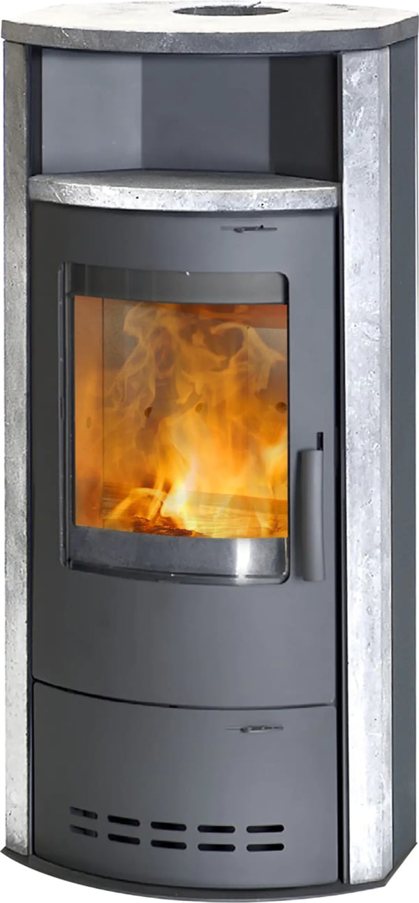 Bild 1 von TrendLine Dauerbrandofen Taifun Naturstein bi-colour 7 kW mit Sichtfenster