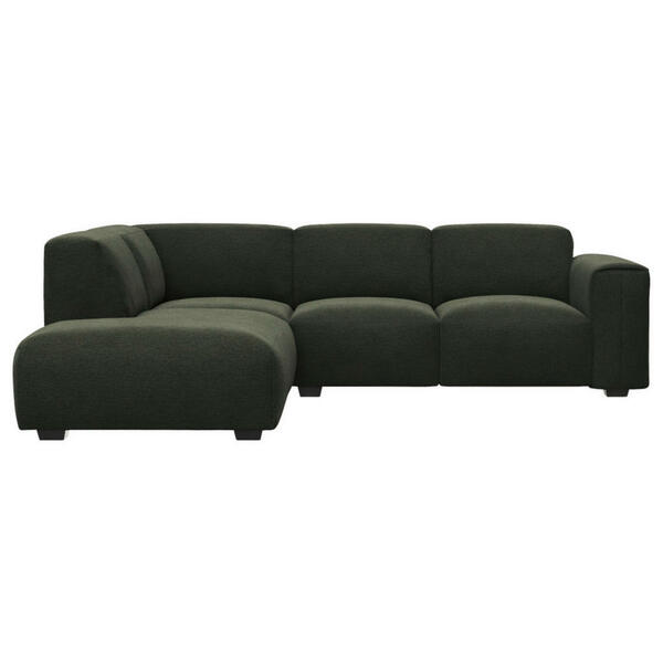 Livetastic Ecksofa, Waldgrün, Textil, Birke, Vollmassiv, 5-Sitzer ...