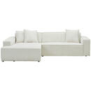 Bild 1 von Carryhome Ecksofa, Creme, Textil, 4-Sitzer, Ottomane links, L-Form, 280x188 cm, seitenverkehrt erhältlich, Rücken echt, Stoffauswahl, Wohnzimmer, Sofas & Couches, Wohnlandschaften, Ecksofas