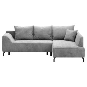 Mid.you Eckschlafsofa, Hellgrau, Textil, 3-Sitzer, Füllung: Faserbällchen, Schaumstoffflocken,Faserbällchen, Schaumstoffflocken,Faserbällchen, Schaumstoffflocken, 273x167 cm, Oeko-Tex® Standard