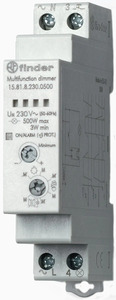 Finder Multifunktions Dimmer 1 TE, 3-500 W, 1 Schließer, LED, AGL, ESL