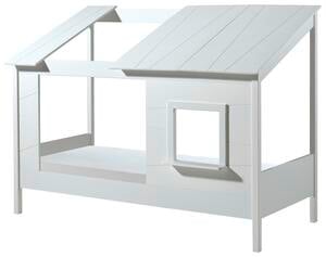 Hausbett Baumhaus 90x200 cm Weiß, Weiß