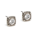 Bild 1 von PEARLS FOR GIRLS Damen Ohrringe glitzernde Ohrstecker mit Glaskristallen Silber