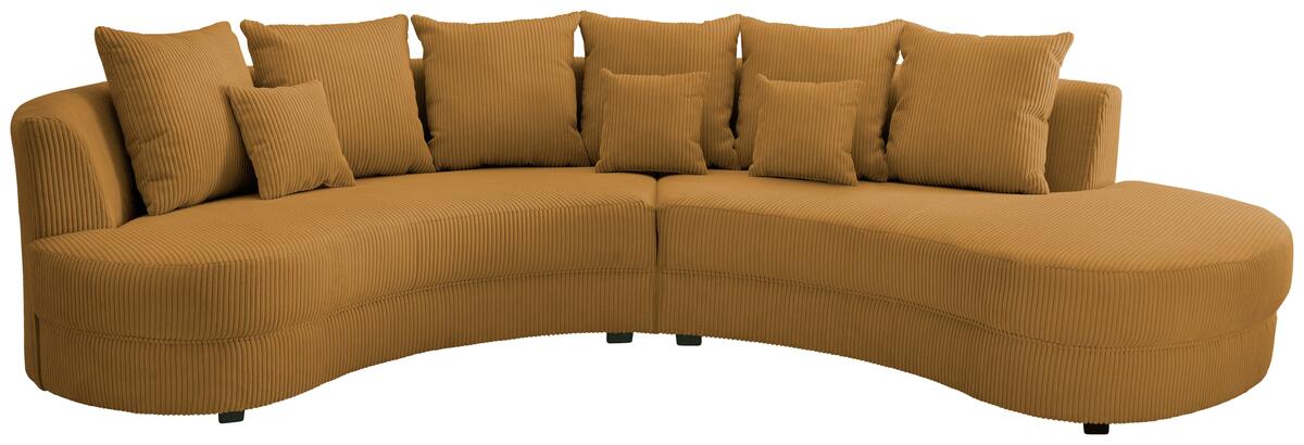 Bild 1 von Wohnlandschaft Limoncello goldfarben Cord, Goldfarben