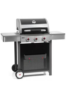 Grillchef Gasgrillwagen 3.0 inkl. Wetterschutzhaube Landmann Schwarz/Silber