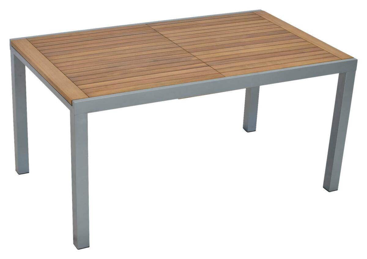 Bild 1 von Gartentisch silber/natur, Naturfarben, Silberfarben