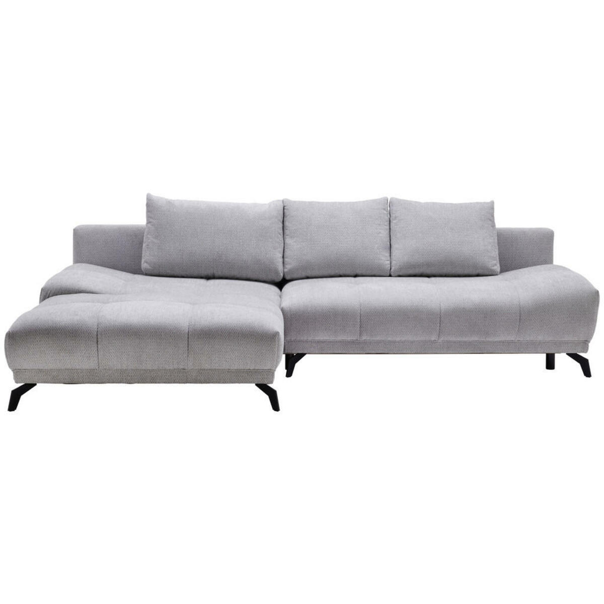 Bild 1 von Hom`in Ecksofa, Grau, Textil, 5-Sitzer, Füllung: Schaumstoff, Ottomane links, L-Form, 290x182 cm, Stoffauswahl, seitenverkehrt erhältlich, Schlafen auf Sitzhöhe, Wohnzimmer, Sofas & Couches, Wohnl