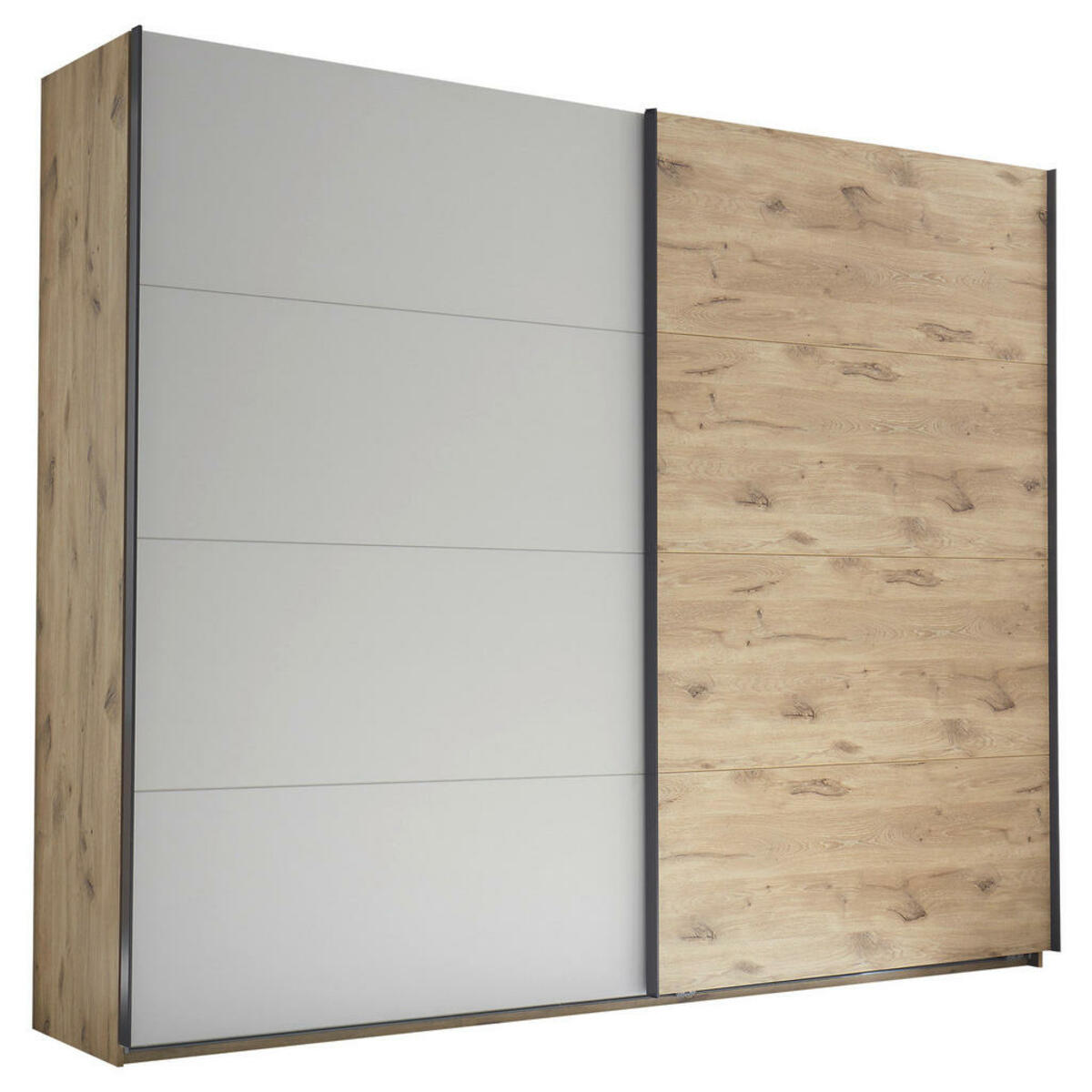 Bild 1 von Venda Schwebetürenschrank, Eiche, Hellgrau, Holzwerkstoff, 6 Fächer, 270x225.5x60 cm, Typenauswahl, Beimöbel erhältlich, Schlafzimmer, Kleiderschränke, Schwebetürenschränke