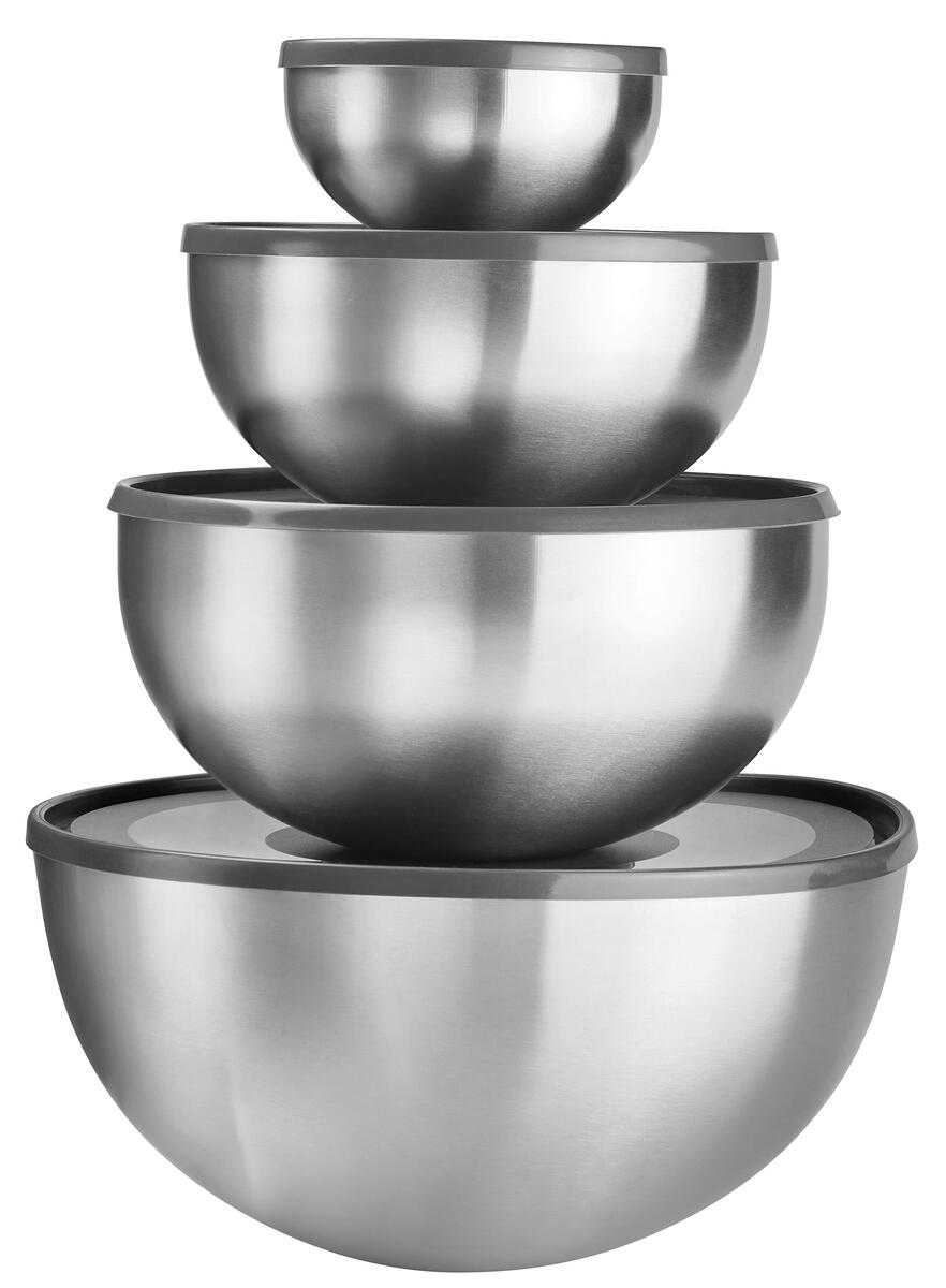 Bild 1 von Schüsselset Sabir in Edelstahlfarben, 8-teilig, Grau