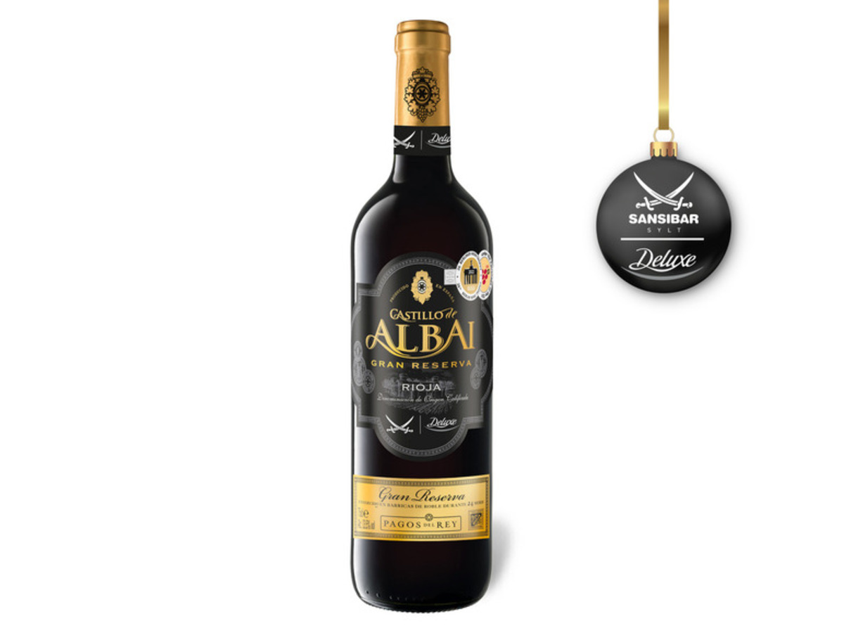 Bild 1 von Sansibar Deluxe Castillo de Albai Grand Reserva Rioja DOCa trocken, Rotwein 2013, 
         0.75-l