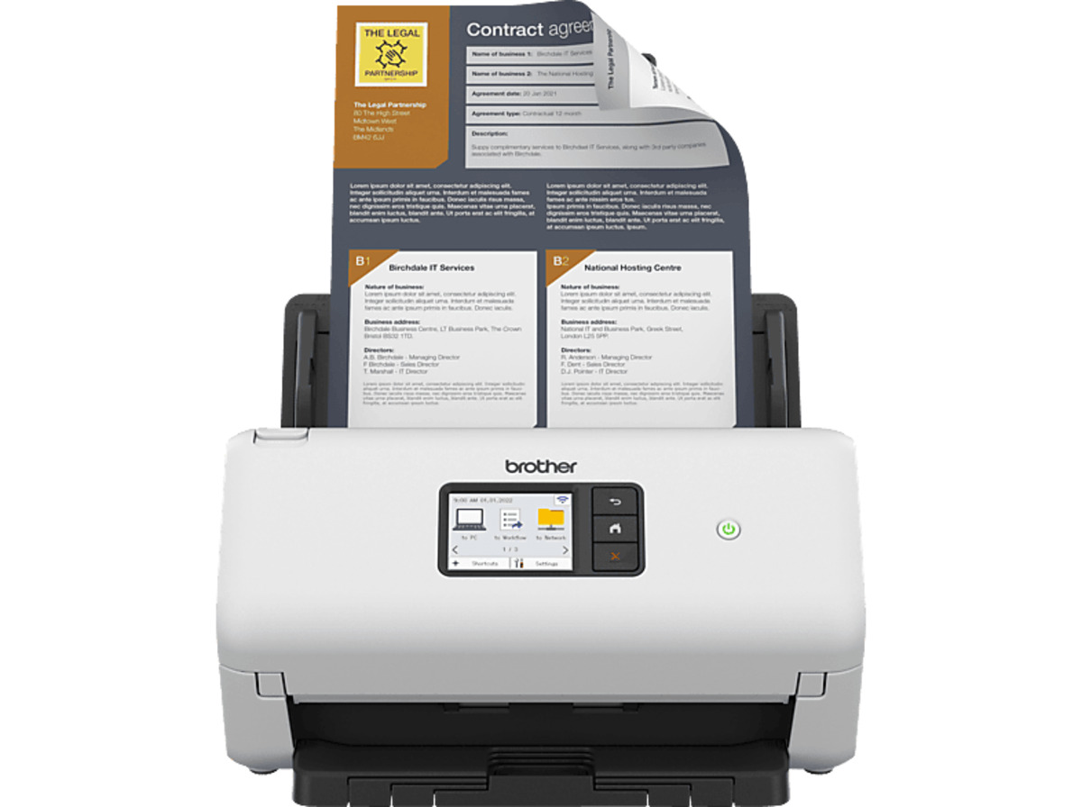 Bild 1 von BROTHER ADS-4500W - Professioneller Duplex Scanner , 600 x dpi (optisch)