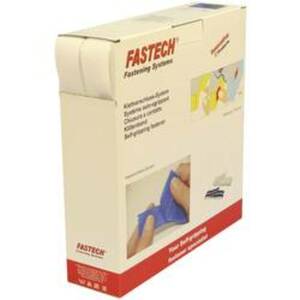 FASTECH® B30-SKL000025 Klettband zum Aufkleben Hotmelt Haft- und Flauschteil (L x B) 25000 mm x 30 mm Weiß 25 m
