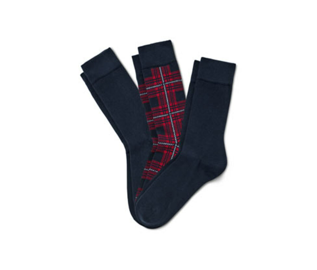 Bild 1 von 3 Paar Socken, karo/navy