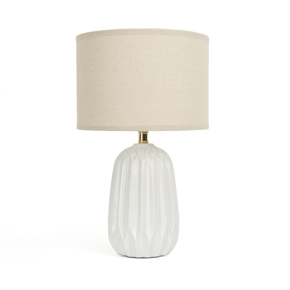 Bild 1 von Tischleuchte Origami Keramik 38,5 cm beige