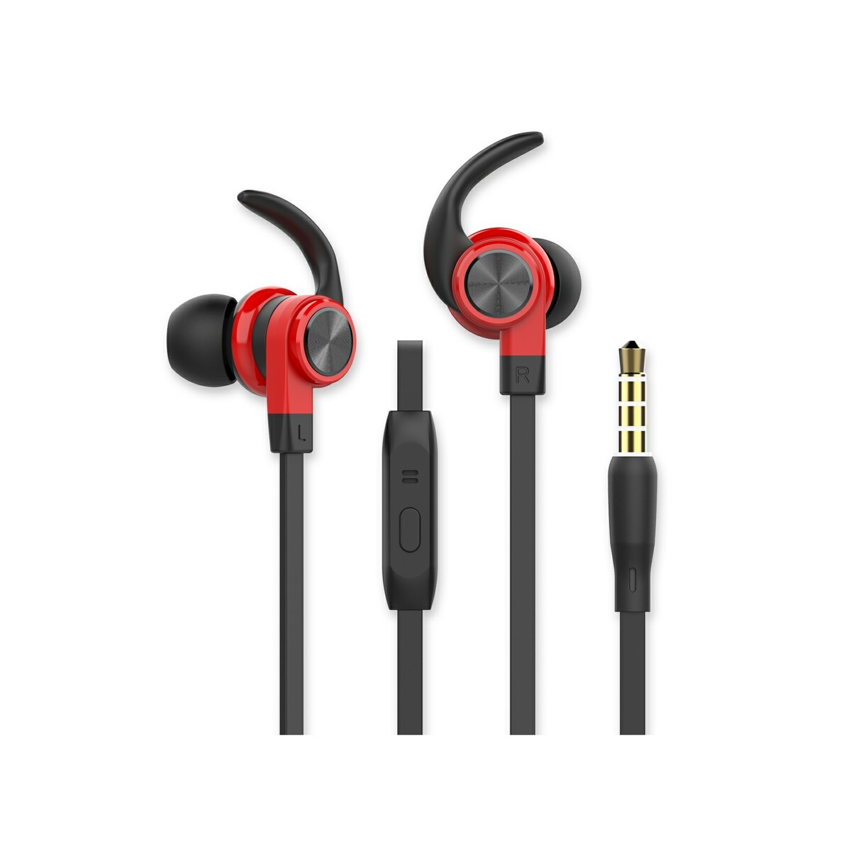 Bild 1 von Fontastic in-ear Headset "Spry" schwarz/rot