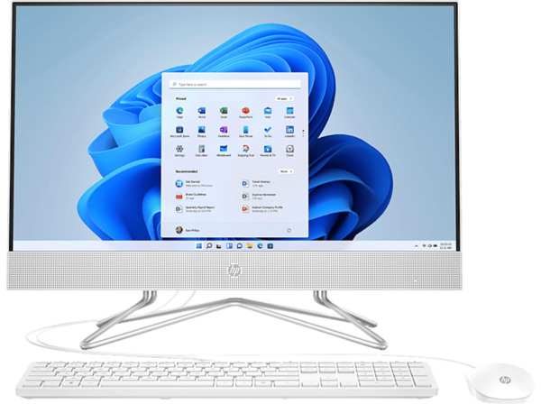 Bild 1 von HP 24-df1304ng, All-in-One-PC mit 23,8 Zoll Display, Intel® Core™ i5 Prozessor, 8 GB RAM, 512 SSD, Intel Iris Xe Graphics, Weiß