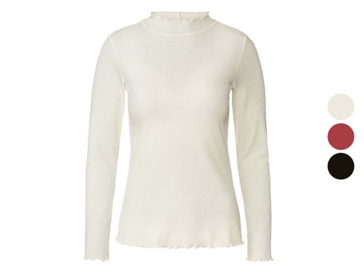 Bild 1 von esmara® Damen Rollkragenshirt in hochwertiger Ripp-Qualität