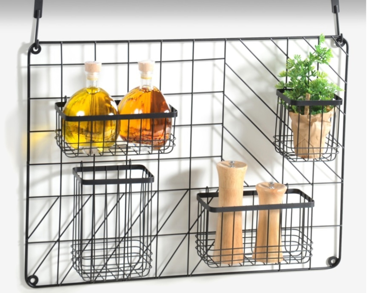 Bild 1 von Marken Wand-Organizer mit 4 variabel einhängbaren Körben