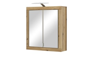 smart Spiegelschrank holzfarben Maße (cm): B: 69 H: 75 T: 22 Badezimmer