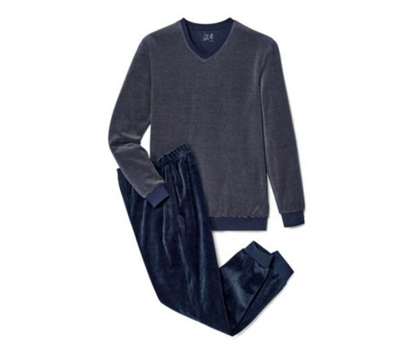 Bild 1 von Nicki-Pyjama, dunkelblau-grau