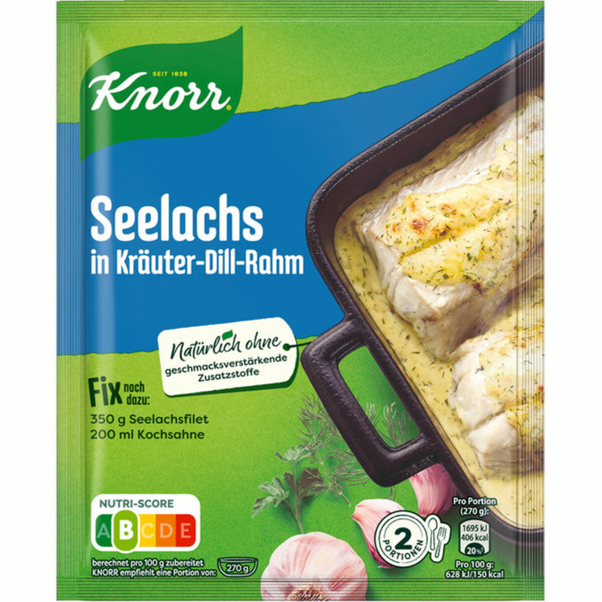 Bild 1 von Knorr Fix Seelachs in Kräuter-Dill-Rahm