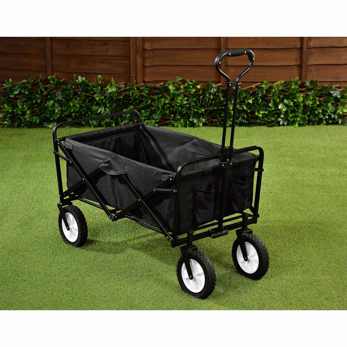 Bild 1 von Bollerwagen klappbar grau schwarz