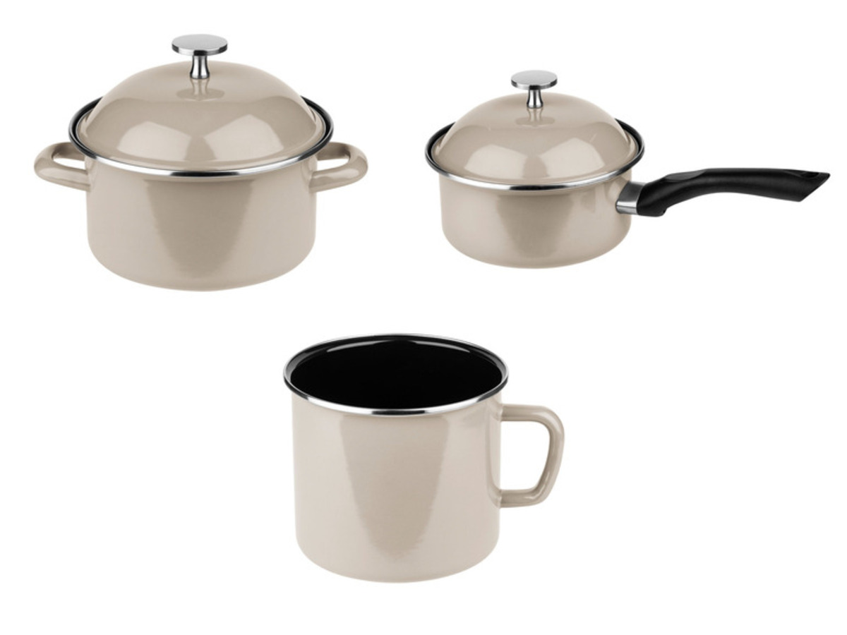 Bild 1 von ERNESTO® Emaille Töpfe, spülmaschinengeeignet