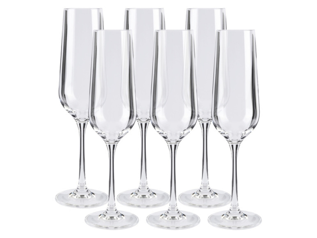 Bild 2 von ERNESTO® Rotwein-/ Weißwein-/ Sekt-/ Wassergläser, 6 Stück, aus Kristallglas