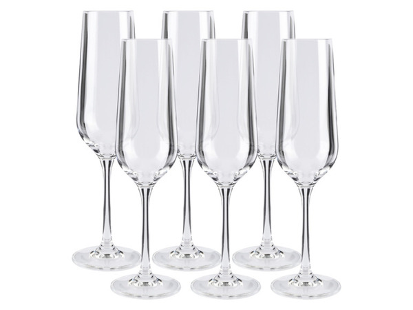 Bild 2 von ERNESTO® Rotwein-/ Weißwein-/ Sekt-/ Wassergläser, 6 Stück, aus Kristallglas