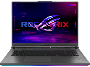 ASUS ROG Strix G18 G814JV-N5004W, Notebook mit 18 Zoll Display, Intel® Core™ i9 Prozessor, 32 GB RAM, 1 TB SSD, NVIDIA GeForce RTX 4060, Schwarz, Grau