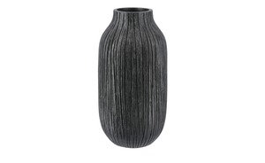 Deko Vase schwarz Polyresin (Kunstharz) Maße (cm): H: 25,5  Ø: [13.5] Dekoration