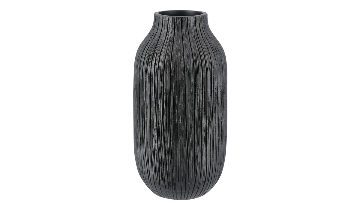 Bild 1 von Deko Vase schwarz Polyresin (Kunstharz) Maße (cm): H: 25,5  Ø: [13.5] Dekoration