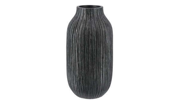 Bild 1 von Deko Vase schwarz Polyresin (Kunstharz) Maße (cm): H: 25,5  Ø: [13.5] Dekoration