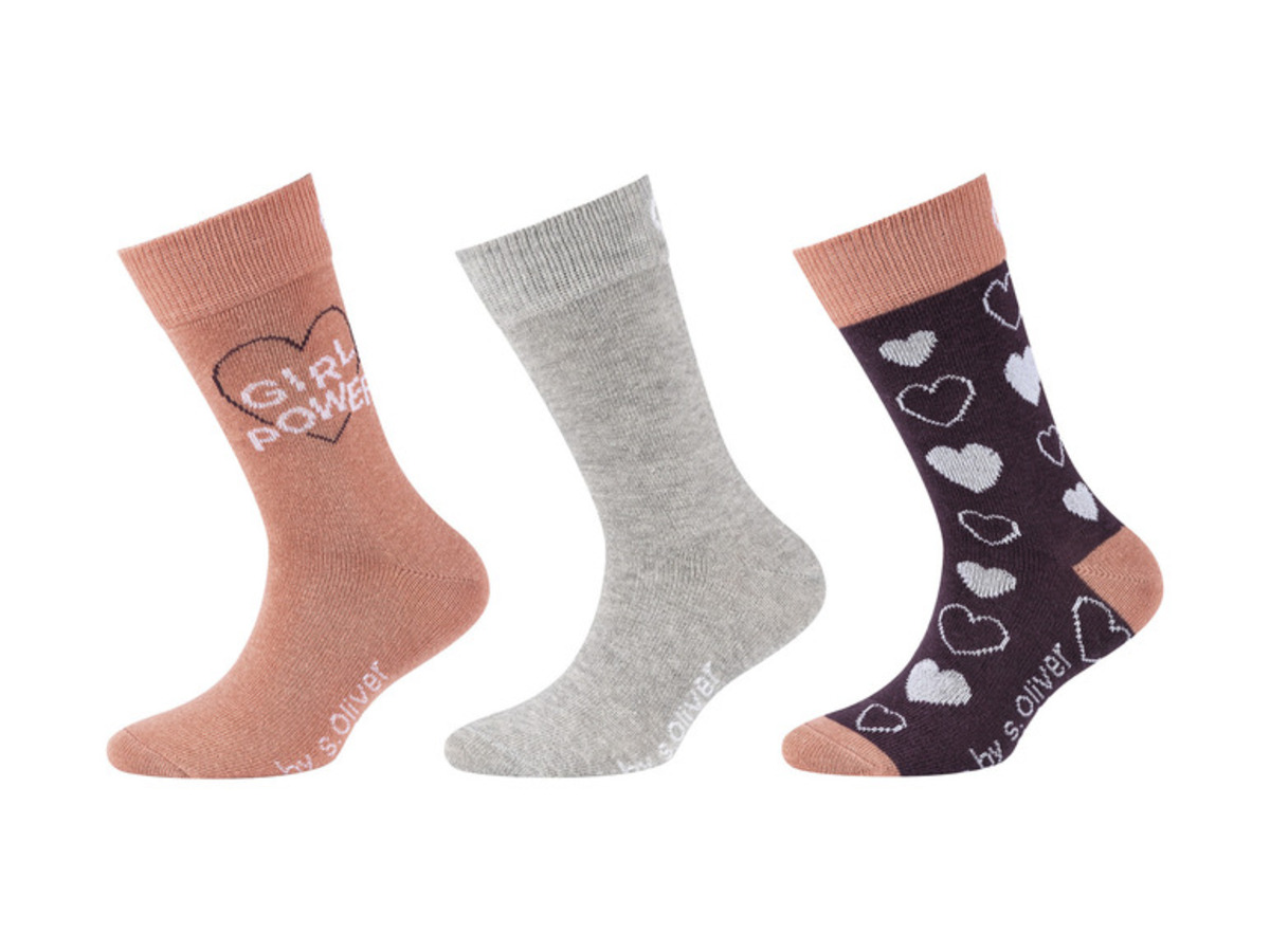 Bild 2 von QS by s.Oliver Kinder Socken, 3 Paar, mit Baumwolle