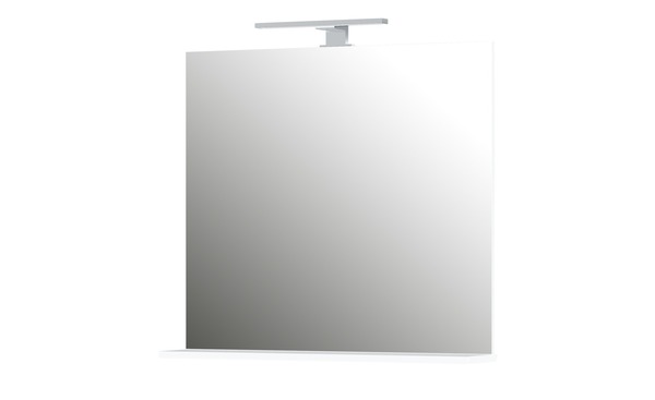 Bild 1 von Spiegel mit Ablage weiß Maße (cm): B: 76 H: 75 T: 15 Dekoration