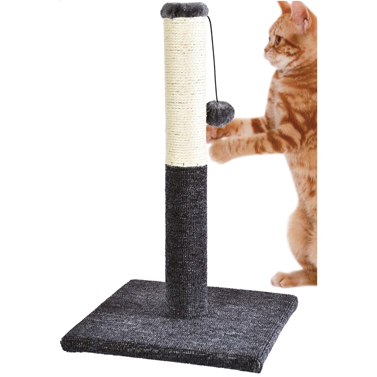 Bild 1 von Katzen Kratzstange 31 x 31 x 52 cm grau