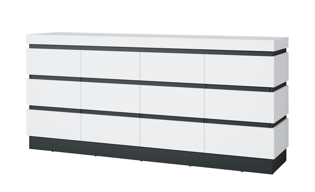 Bild 1 von Kommode  Campania weiß Maße (cm): B: 201 H: 93 T: 45 Kommoden & Sideboards